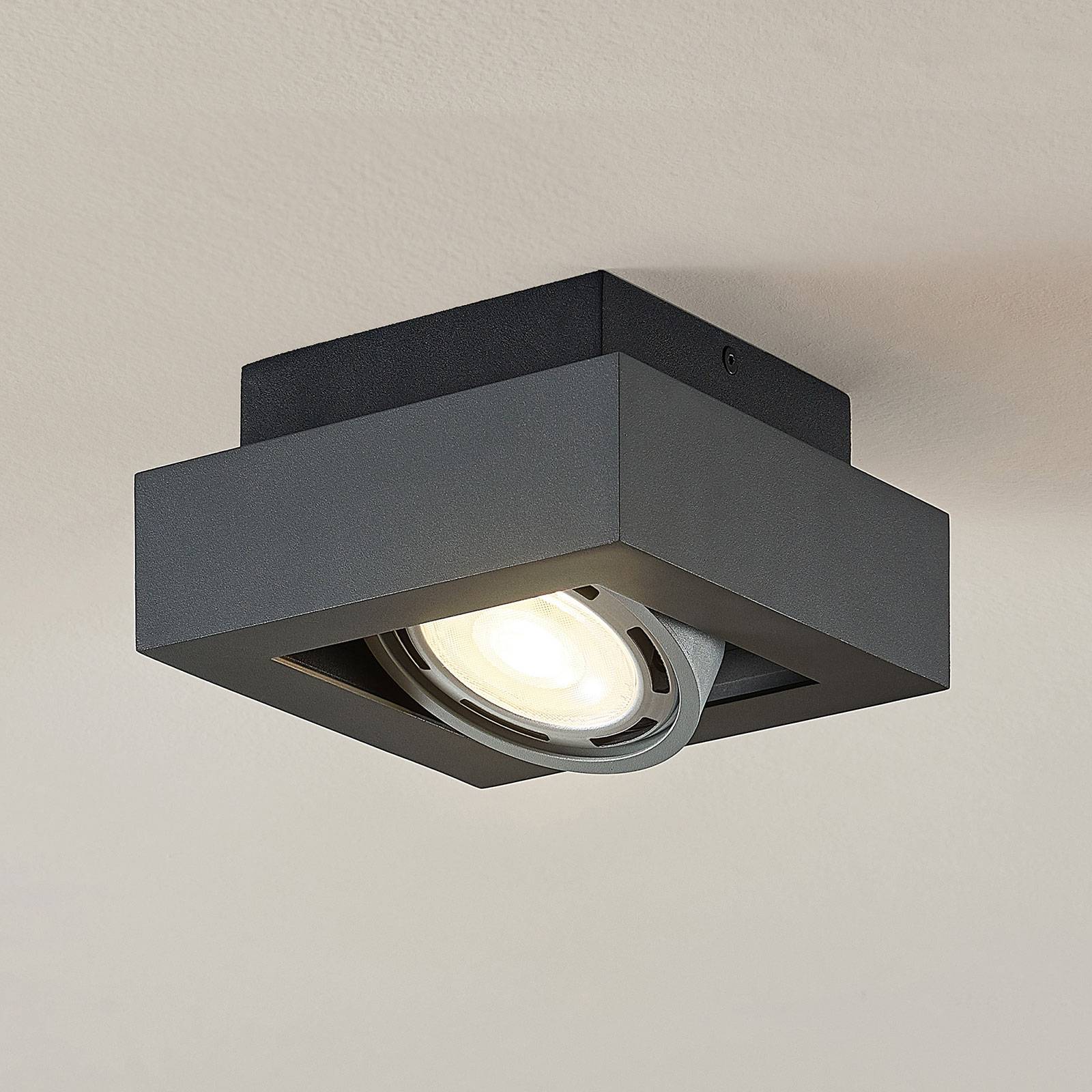 Applique de Plafond Dr.lazy 10W LED Spots Encastrables,Éclairage encastré LED Spots de plafond,Plafonnier,Lampe de Plafond éclairage plafond IP20,12X14.5cm,Trou 10cm Noir-4000K 