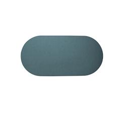 Stil Casa, set de 12 chemins de table unicolores, cousus en polyuréthane laminé, 78xh. 38 cm, finition dollar, coloris bleu ciel. - RUN7838-SKD_0