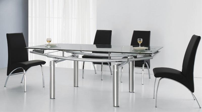 TABLE EN VERRE A RALLONGE EXTENSIBLE PEARL