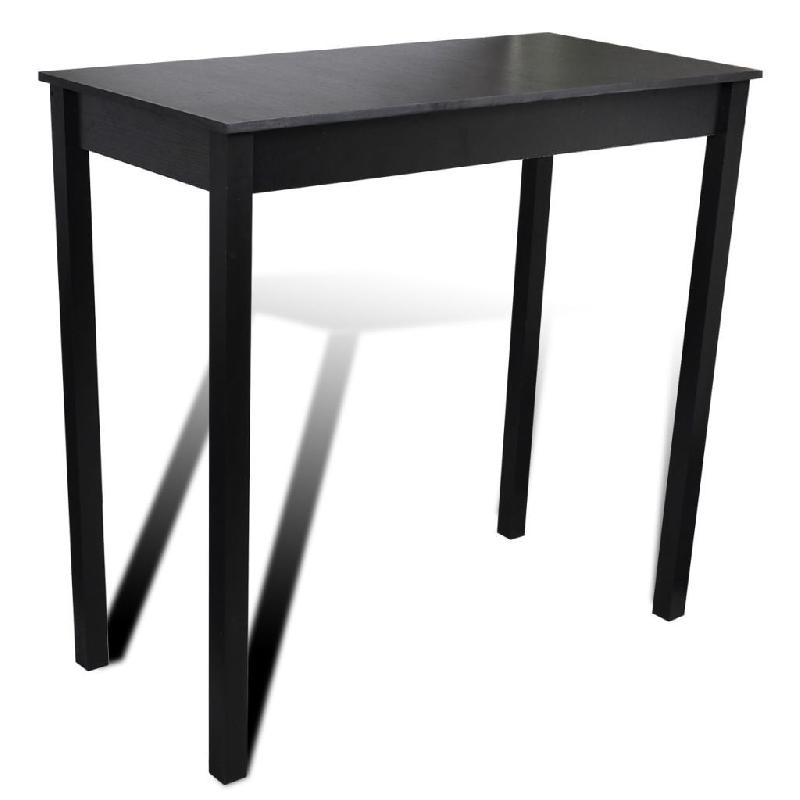 TABLE HAUTE MANGE DEBOUT BAR BISTROT NOIR MDF 115 CM 0902115_0