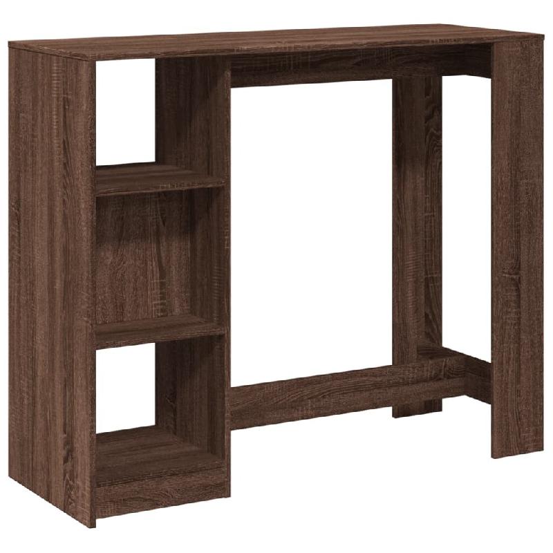 VidaXL Table de bar avec étagère chêne marron bois d'ingénierie Modèle Boréal Prestige Pro - 854397_0