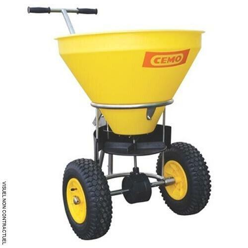 Épandeur de sel et de sable inox - SW50 E - 50L - Châssis en acier inoxydable - Marque CEMO_0