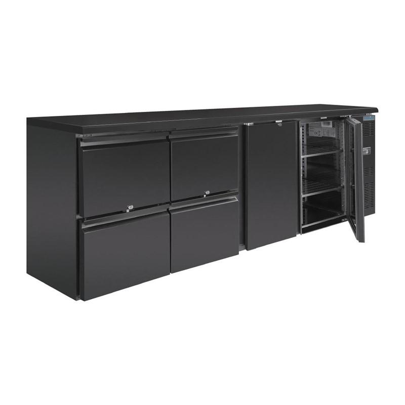 Arrière-bar série u 2 portes et 4 tiroirs - GL456_0