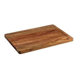 Bjorn Planche à découper en bois d'acacia ALVA - 38 x 25cm - marron 3701488307366_0