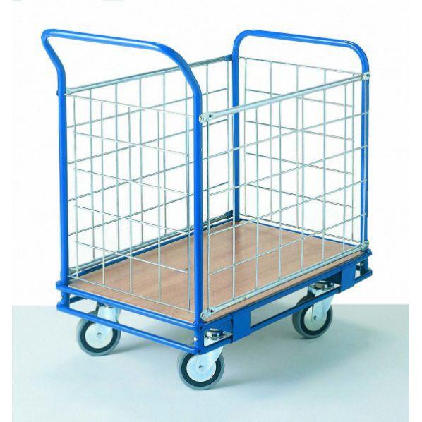 Chariot multi-service 4 côtés grillagés - dimensions variées - ultra-polyvalent et maniable - Rolléco_0