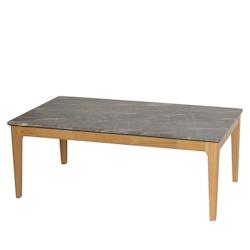 Décoshop26 - Table basse table d'appoint en bois plateau HDF 46x120x70 cm aspect marbre 04_0008461 - 3000262574711_0