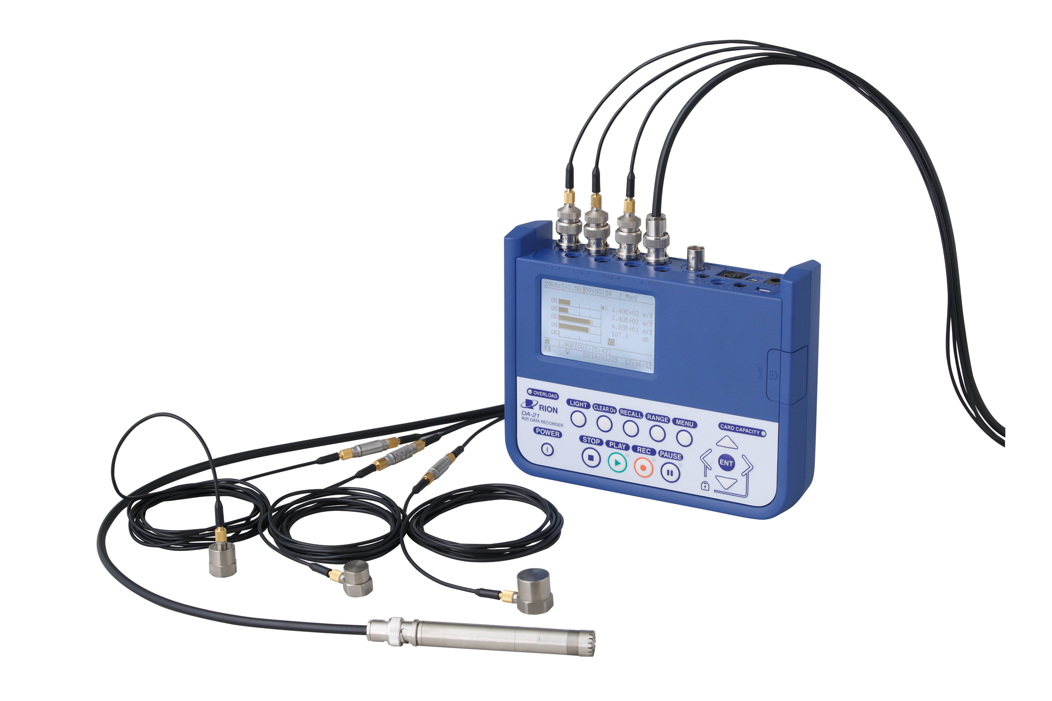 Enregistreur autonome série DA - 4 et 8 voies, compact, 24 bit, 20 kHz, sauvegarde sur carte SD_0