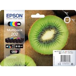 EPSON 202 Pack de 5 Cartouches d'encre d'origine - C13T02E74010 - 000000170015441403_0