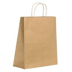 FIRSTPACK FHC - 200Pcs - Sac cabas papier kraft brun poignées ficelles - 280x160x300mm - marron papier 210CABF2816BR_0