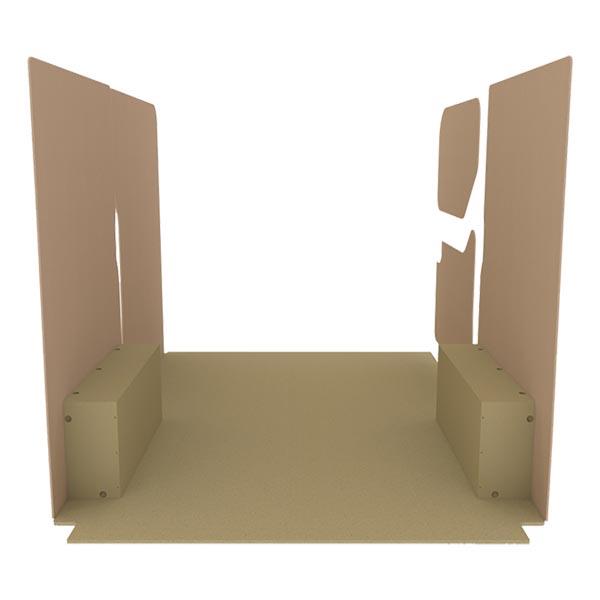 Habillage bois natural K2 aggloméré + MDF / Portes arrière incluses_0