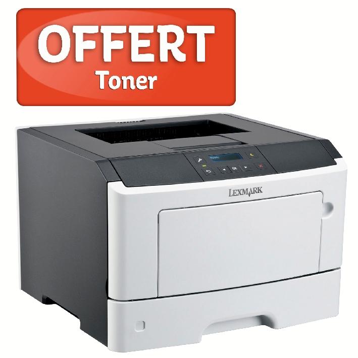 IMPRIMANTE LASER MONOCHROME LEXMARK MS312DN + TONER 512H_0