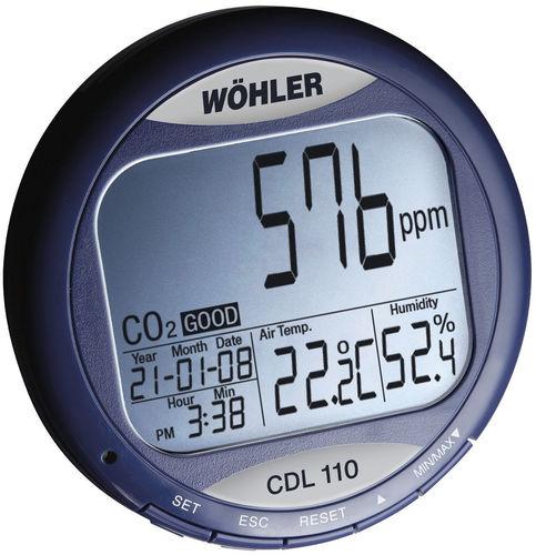 Indicateur de qualité d'air - co2, température, humidité - alarme sonore et visuelle - WOHCDL110_0