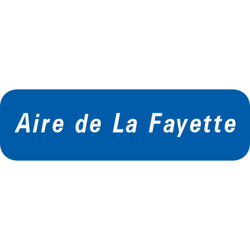Panneau directionnel E34c - Entrée aire autoroutière - Gamme Innov - WP Signalisation_0