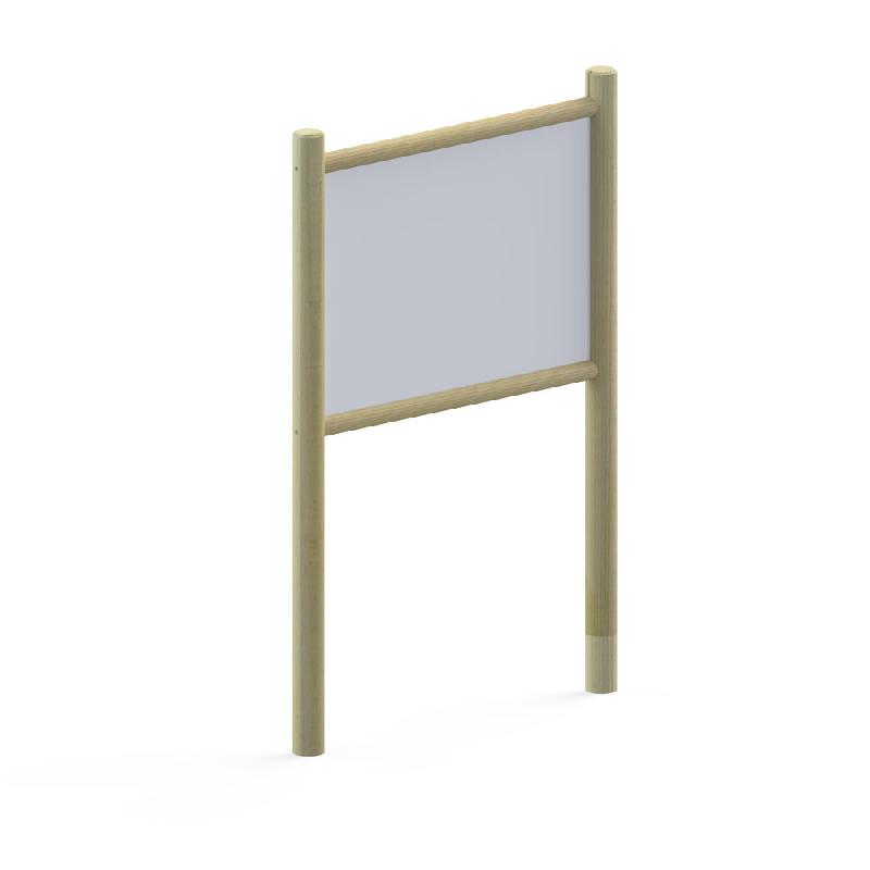 Planimètre classique - Panneau en bois CTBX avec poteaux ronds - Dimensions 800x1000 mm_0