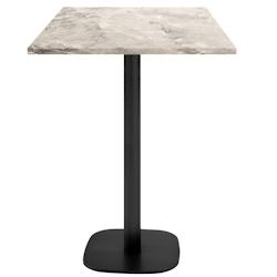 Restootab - Mange-debout 60x60cm - modèle Round marbre de trevisse - gris TB-ROUFF-6060M-MB.TREV_0