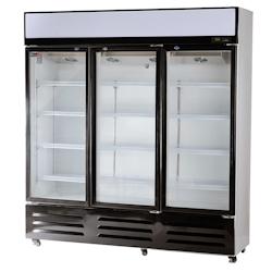 Romux® - Professional Vitrine Réfrigérée 3 Portes 1000 Litres Ventilées avec Tirage Forcé | Vitrine a boissons | Réfrigération Verticale Posit_0
