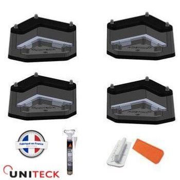 Support de fixation 4 coins UNITECK pour panneau solaire 30 mm_0