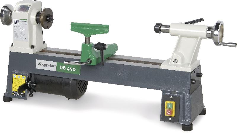 Tour à bois diamètre de tournage 254 mm entre-pointes 450 mm 0,37 kW 230V 5 vitesses Holzstar DB450_0