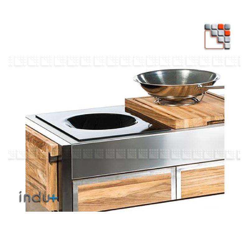 Wok 400 - cuisine d'été - Indu+ - induction haute précision pour intérieur et extérieur_0