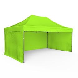 Assalit-Jean Tente pliante Barnum Aluminium 300x450cm - Vert Pomme + 3 murs offerts - vert SL3X450+3MVA_0