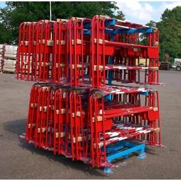 Barrière de chantier Barrirack 100 - Peinte - Capacité 100 barrières - Chargement par grue_0