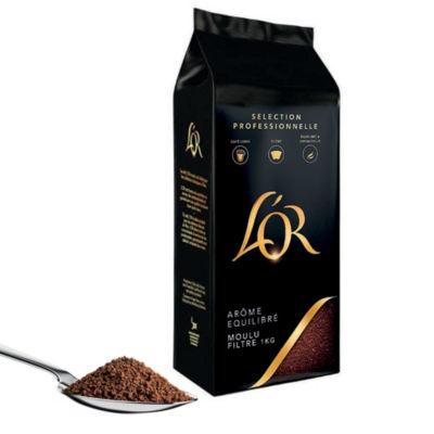 Café moulu L'Or Arôme Equilibré, 100% arabica, paquet de 1 kg_0