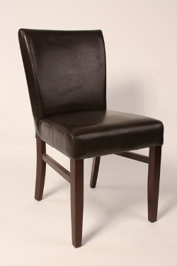 Chaise Vanessa - Structure en bois vernis - Assise mousse et simili-cuir - Confort et légèreté pour restaurant, hôtel ou bar lounge_0