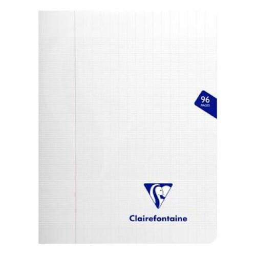 Clairefontaine Lot de 10 Cahier Mimesys 17x22, 96p./48 feuilles 90 g/m² piquées, coloris incolore, Séyès - 3329683937418_0