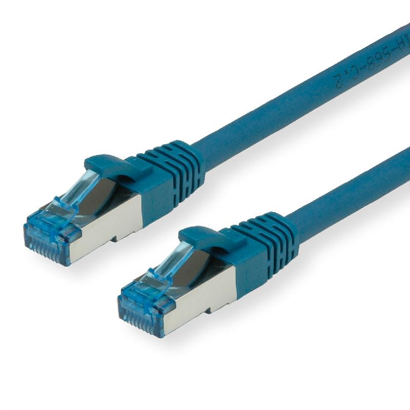 Cordon VALUE Cat.6A (Classe EA) / 10 Gigabit S/FTP, LSOH, bleu, 5 m_0