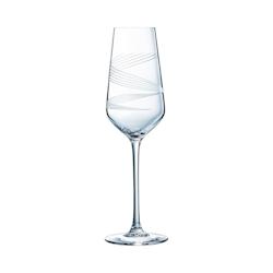 4 flûtes à champagne 21cl Intense - Cristal d'Arques - Cristallin moderne - transparent 0883314818697_0