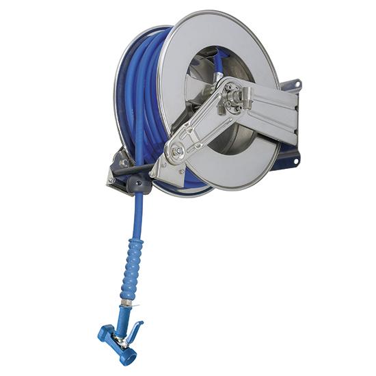 Enrouleur de tuyaux avec douchette - 20 m - Raccord 1/2'' - Référence Virtus GDZ0042_0