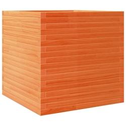 Helloshop26 - Jardinière bac lit surélevé plantes fleurs terrasse jardin cire 70 x 70 x 68,5 cm bois de pin massif marron 02_0038494 - 3000217702602_0
