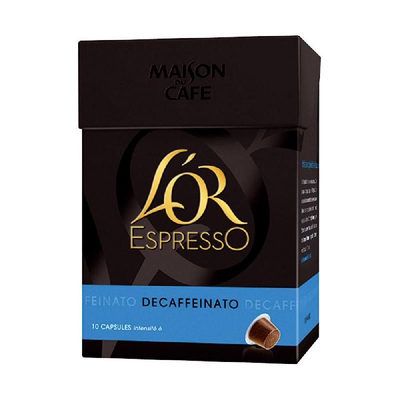 MAISON DU CAFÉ PAQUET DE 10 CAPSULES L'OR ESPRESSO DÉCAFFEINATO (PRIX À L'UNITÉ)