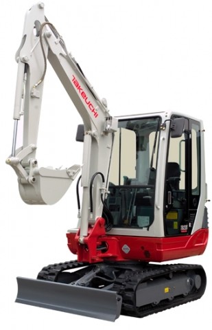 Mini-pelle Takeuchi TB228 - 2.7 tonnes, très stable avec contrepoids adapté_0