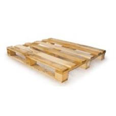 Palette en bois demi-lourde à 4 entrées et 3 semelles - 1200x1000x134 mm - Charge dynamique 1200 kg - Charge statique 600 kg_0