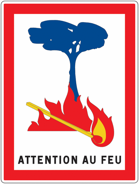 Panneau de signalisation d'indication attention feu type c3 - jesignale_0