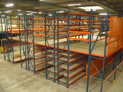 Plateforme de stockage à rayonnage sur mesure - idéale pour préparation de commandes et stock mort - 2 à 3 étages_0