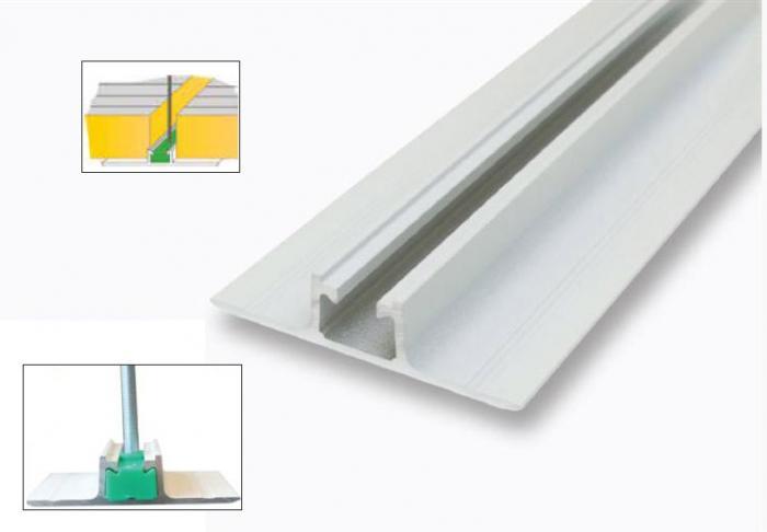 Profil oméga t aluminium 105 mm pour suspension plafond_0