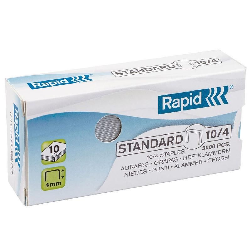 RAPID AGRAFES STAPLES N° 10 - BOÎTE DE 5000 (BOÎTE 5000 UNITÉS)