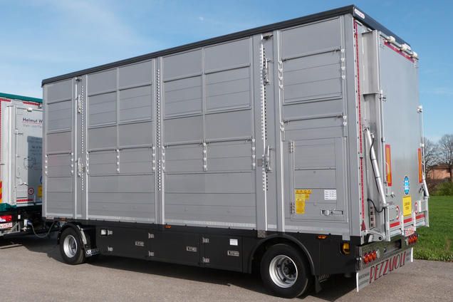 RBA21 - Remorque Bétaillère Carrozzeria Pezzaioli - Essieux jumelés fixes 10 000 kg, aluminium anticorrosion, 2 à 4 niveaux de chargement_0
