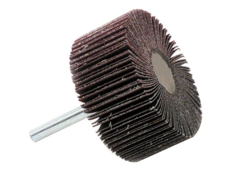 Roue à lamelles abrasive TIVOLY - Métal - Diamètre 60 mm - Grain 60 - Pour perceuse_0