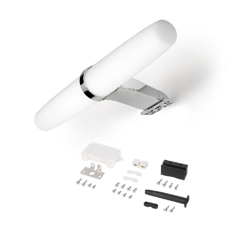 Spot LED pour miroir de salle de bain Gemini - chromé - IP44 - 230V AC - lumière blanc froid_0