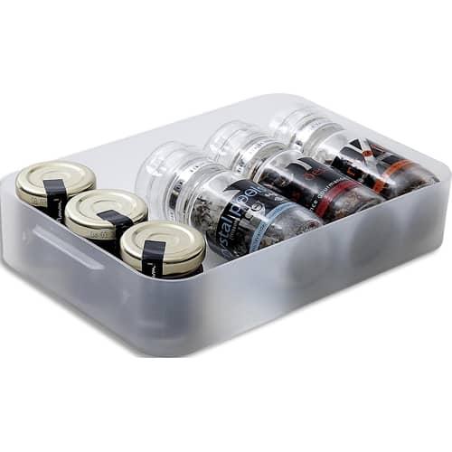 Sundis boîte pure box polypropylène tra 2 poignées. Combinable pure box a5 1.3l 24,2 x h 4,7 x 15,5 cm_0