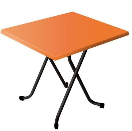 TABLE DE TERRASSE CARRÉE ALSACE ORANGE 70 X 70 CM