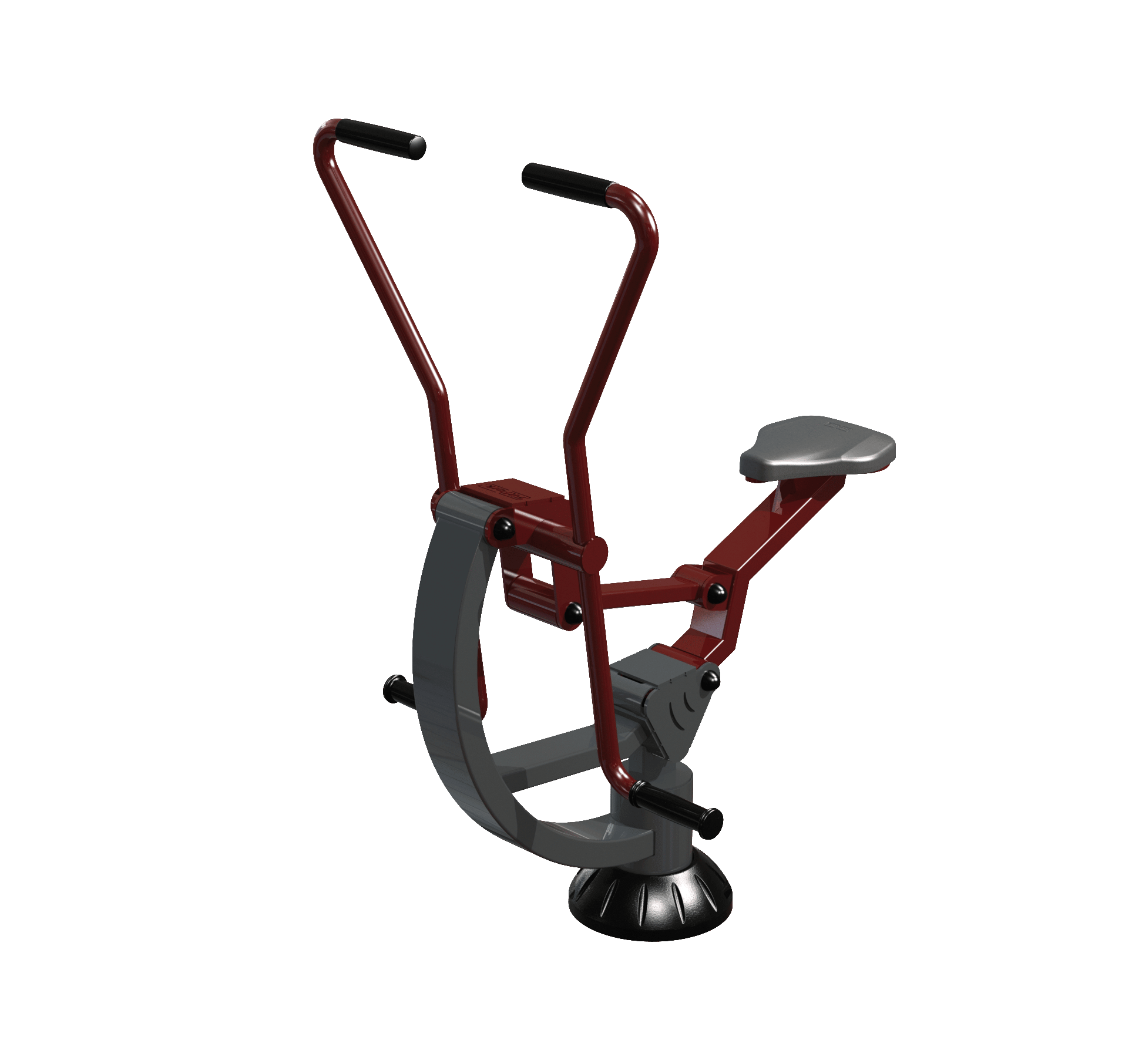 Appareil de fitness de plein air - Cardio cavalier simple CT0104 - Dimensions 100x74x137 cm - Niveau moyen_0