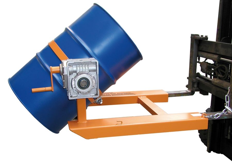 Basculeur de fûts métalliques AG_FD - 360 kg - Rotation 360° ou 180° - Pour chariots élévateurs et grues_0
