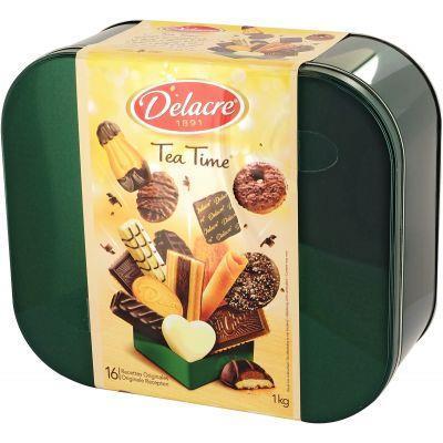 Biscuits Tea Time en boîte 2 kg DELACRE - Grossiste Assortiments