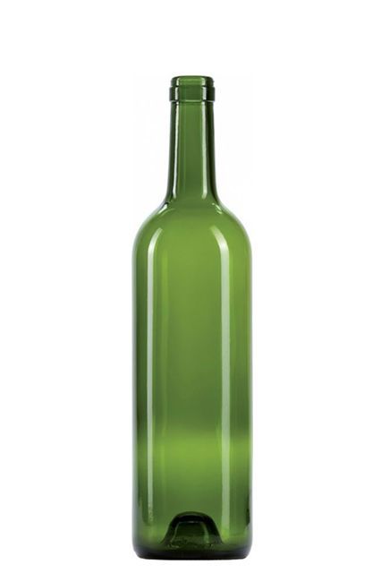 Bouteille vin tranquille - forme bordelaise - 75cl - disponible en plusieurs formats, bagues et couleurs_0