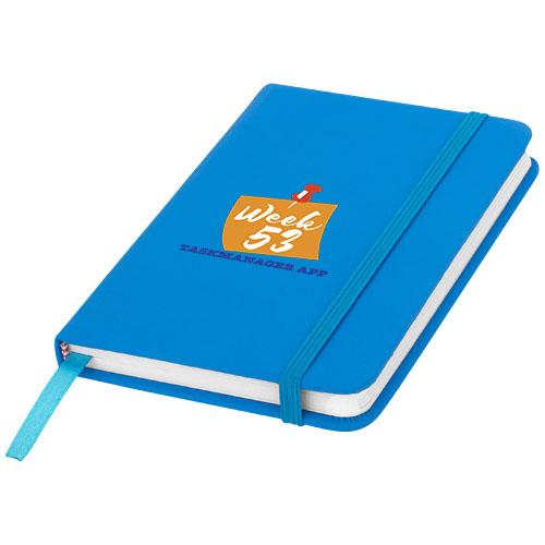 Carnet de notes A6 Spectrum - couverture rigide avec élastique et ruban - 96 pages papier ligné 60g/m²_0