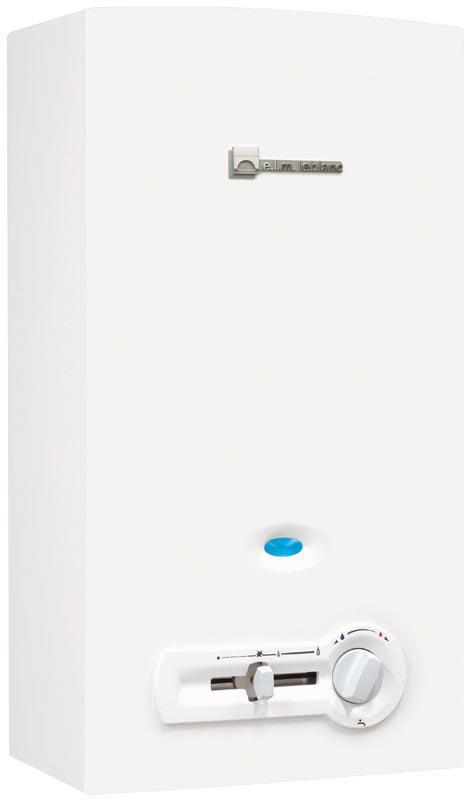 Chauffe-bains gaz ondea compact lc17pv, 16l à tirage naturel avec veilleuse butane propane classe énergétique b réf. 7703431769_0